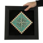 تابلو معرق هُم آدیس طرح خوشنويسي نستعلیق علي مع الحق والحق مع عليTJa115