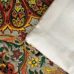 جزئیات دوخت مغزی‌دوزی و کیفیت آستر ست سجاده ترمه زربافت همادیس