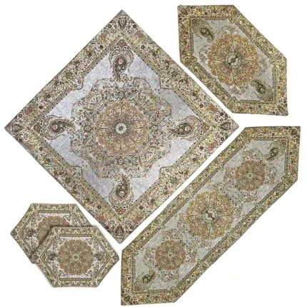 ست پنج تکه ترمه طرح افشار